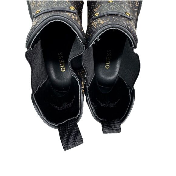 GUESS Women's Hestia Brown Logo Ankle Boot Platform Shoes - Size 8.5 M - Picture 14 of 15